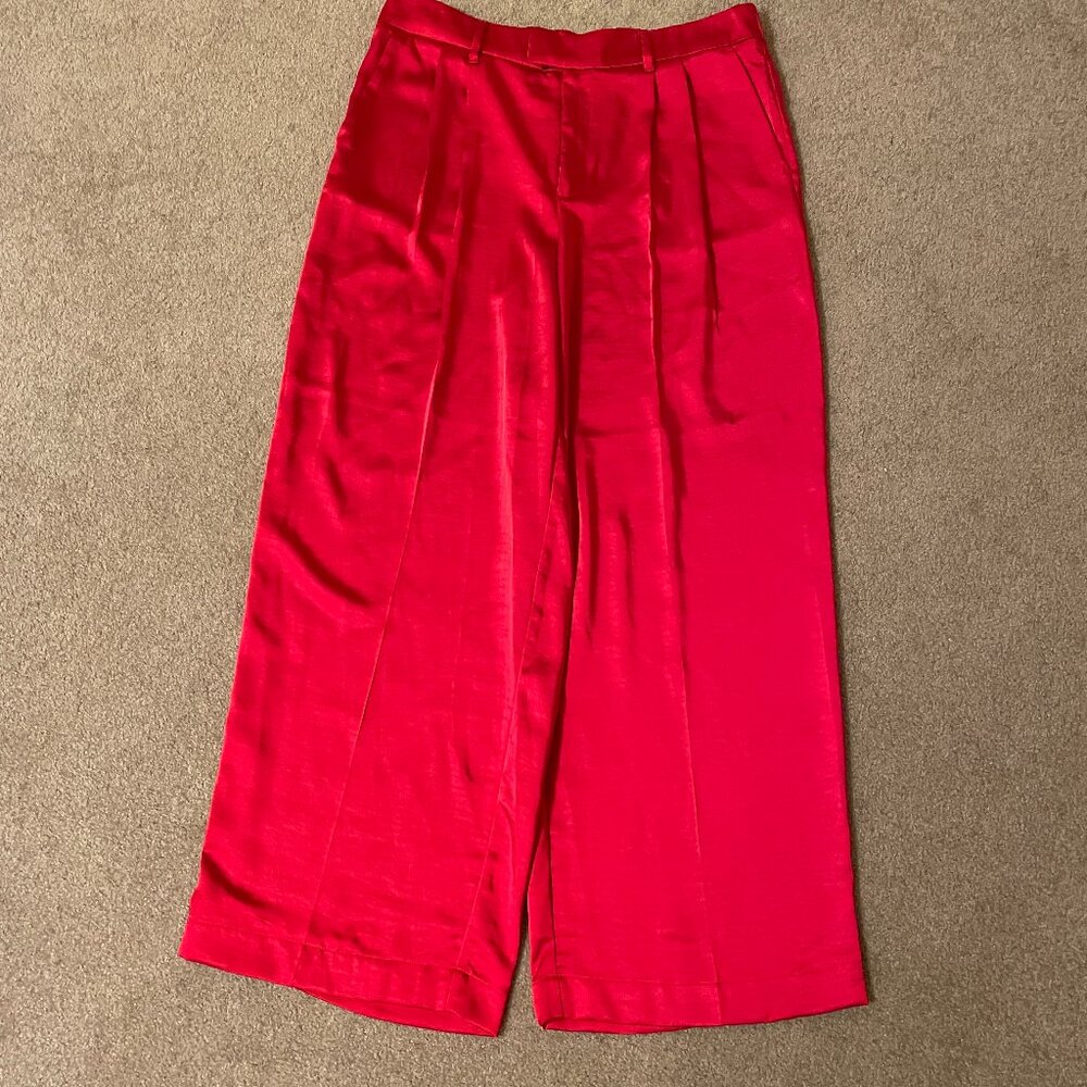 A New Day Red Wide-Leg Pants